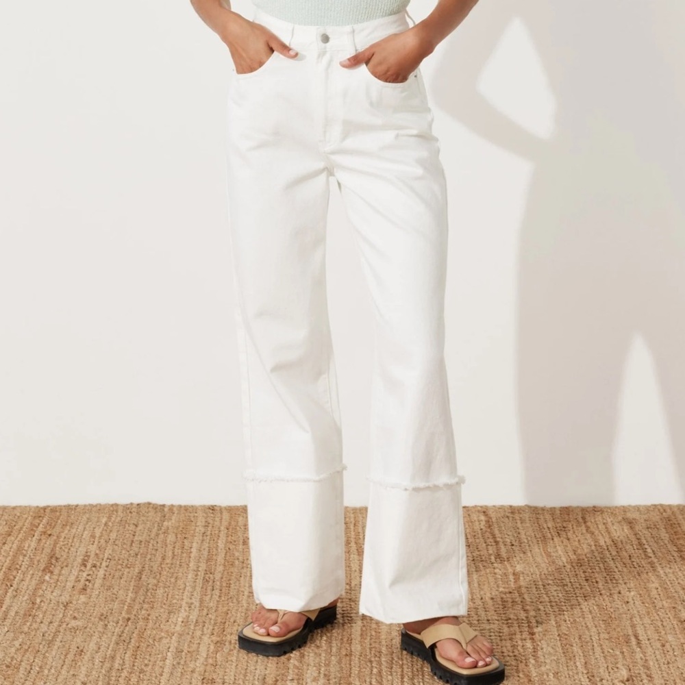 Zulu & Zephyr White Relaxed Jeans